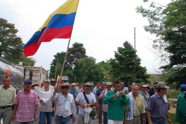 Marcha campesina en Neiva